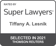 Rated By Super Lawyers | Tiffany A. Lesnik | Selected in 2021 Thomson Reuters