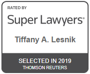Rated By Super Lawyers | Tiffany A. Lesnik | Selected in 2019 | Thomson Reuters